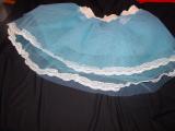 Blue net skirt in a tutu style 
